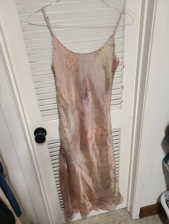 Dazy Dresses & Skirts - Watercolor Floral Boho Goth Fairy Y2K 90s Style Slip Dress